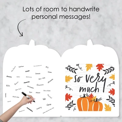 Big Dot Of Happiness Fall Pumpkin - Thank You Giant Greeting Card - Big Shaped Jumborific Card - 16.5 X 22 Inches 2 Big Dot Of Happiness Fall Pumpkin - Thank You Giant Greeting Card - Big Shaped Jumborific Card - 16.5 X 22 Inches - Image 2