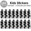 Big Dot Of Happiness Mr. And Mrs. - Black And White Wedding Or Bridal Shower Favor Kids Stickers - 16 Sheets - 256 Stickers