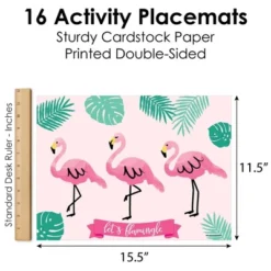Big Dot Of Happiness Pink Flamingo - Party Like A Pineapple - Paper Tropical Summer Birthday Party Coloring Sheets - Activity Placemats - Set Of 16 -Aurora Party Sales GUEST c20c3de4 62ef 4009 8585 0ecfd8e959ad