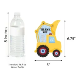 Big Dot Of Happiness Construction Truck - Shaped Thank You Cards - Baby Shower Or Birthday Party Thank You Note Cards With Envelopes - Set Of 12 -Aurora Party Sales GUEST c2b93618 f36a 4061 bcb7 5b5d8534744c