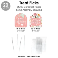 Big Dot Of Happiness Girl Little Pumpkin - Fall Birthday Party Or Baby Shower Favors And Cupcake Kit - Fabulous Favor Party Pack - 100 Pieces 9 Big Dot Of Happiness Girl Little Pumpkin - Fall Birthday Party Or Baby Shower Favors And Cupcake Kit - Fabulous Favor Party Pack - 100 Pieces -Aurora Party Sales GUEST c2c1bb5c 8be7 4df8 8c60 83d64ce4602a