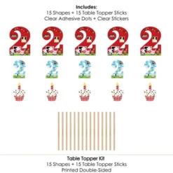 Big Dot Of Happiness 2nd Birthday Farm Animals - Barnyard Second Birthday Party Centerpiece Sticks - Table Toppers - Set Of 15 10 Big Dot Of Happiness 2nd Birthday Farm Animals - Barnyard Second Birthday Party Centerpiece Sticks - Table Toppers - Set Of 15 -Aurora Party Sales GUEST c2ea451a 7591 47be b63b e8afd3d9a85f
