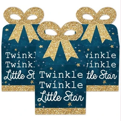Big Dot Of Happiness Twinkle Twinkle Little Star - Square Favor Gift Boxes - Baby Shower Or Birthday Party Bow Boxes - Set Of 12 1 Big Dot Of Happiness Twinkle Twinkle Little Star - Square Favor Gift Boxes - Baby Shower Or Birthday Party Bow Boxes - Set Of 12