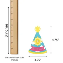 Big Dot Of Happiness You Are My Sunshine - Mini Cone Baby Shower Or Birthday Party Hats - Small Little Party Hats - Set Of 8 -Aurora Party Sales GUEST c37e52c1 6edb 47e2 9280 a70fd625a3ac