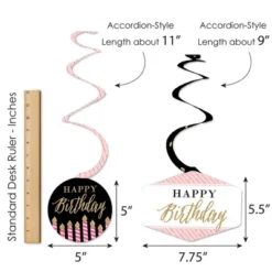 Big Dot Of Happiness Chic Happy Birthday - Pink, Black And Gold - Birthday Party Hanging Decor - Party Decoration Swirls - Set Of 40 10 Big Dot Of Happiness Chic Happy Birthday - Pink, Black And Gold - Birthday Party Hanging Decor - Party Decoration Swirls - Set Of 40 -Aurora Party Sales GUEST c3e74acf 0050 4acf a53d 2c086d8d855b