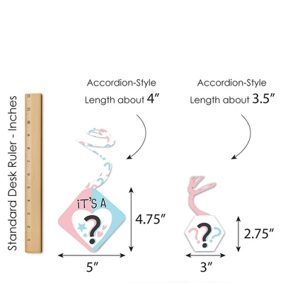 Big Dot Of Happiness Baby Gender Reveal - Team Boy Or Girl Party Hanging Decor - Party Decoration Swirls - Set Of 40 6 Big Dot Of Happiness Baby Gender Reveal - Team Boy Or Girl Party Hanging Decor - Party Decoration Swirls - Set Of 40 - Image 6