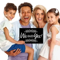 Big Dot Of Happiness Mr. And Mrs. - Photo Prop Signs - Black And White Wedding Or Bridal Shower Announcements - 10 Pieces 8 Big Dot Of Happiness Mr. And Mrs. - Photo Prop Signs - Black And White Wedding Or Bridal Shower Announcements - 10 Pieces -Aurora Party Sales GUEST c443c979 e002 40a2 8f50 ecc24ae5a052