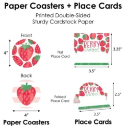 Big Dot Of Happiness Berry Sweet Strawberry Fruit Themed Birthday Party & Baby Shower Paper Charger & Table Decorations Chargerific Kit Setting For 8 11 Big Dot Of Happiness Berry Sweet Strawberry Fruit Themed Birthday Party & Baby Shower Paper Charger & Table Decorations Chargerific Kit Setting For 8 -Aurora Party Sales GUEST c4698982 0546 45ed ac61 8b5f082bdf5f