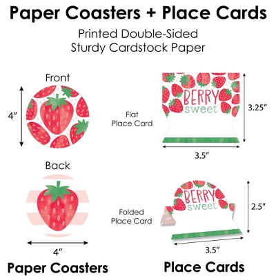 Big Dot Of Happiness Berry Sweet Strawberry Fruit Themed Birthday Party & Baby Shower Paper Charger & Table Decorations Chargerific Kit Setting For 8 6 Big Dot Of Happiness Berry Sweet Strawberry Fruit Themed Birthday Party & Baby Shower Paper Charger & Table Decorations Chargerific Kit Setting For 8 - Image 6