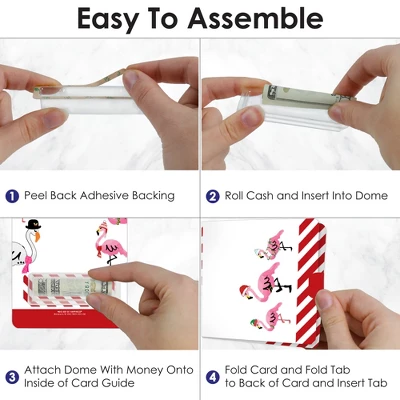 Big Dot Of Happiness Flamingle Bells DIY Assorted Tropical Christmas Party Cash Holder Gift Funny Money Cards Set Of 6 2 Big Dot Of Happiness Flamingle Bells DIY Assorted Tropical Christmas Party Cash Holder Gift Funny Money Cards Set Of 6 - Image 2