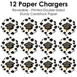 Big Dot Of Happiness Goodbye High School, Hello College - Graduation Party Round Table Decorations - Paper Chargers - Place Setting For 12 -Aurora Party Sales GUEST c5895eab c9af 4597 b521 b4ef52f33726