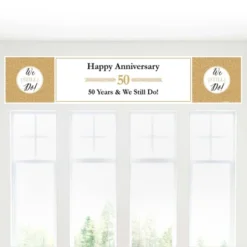 Big Dot Of Happiness We Still Do - 50th Wedding Anniversary Party Decorations Party Banner 7 Big Dot Of Happiness We Still Do - 50th Wedding Anniversary Party Decorations Party Banner -Aurora Party Sales GUEST c600a7b5 634e 40ae ae2a c7ca5f4e70a0