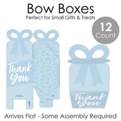 Big Dot Of Happiness Dusty Blue Elegantly Simple - Square Favor Gift Boxes - Guest Party Favors Bow Boxes - Set Of 12 -Aurora Party Sales GUEST c637bcfd b9bb 4e8a 8943 087a85c7e281