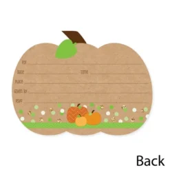 Big Dot Of Happiness Pumpkin Patch - Shaped Fill-in Invitations - Fall, Halloween Or Thanksgiving Party Invitation Cards With Envelopes - Set Of 12 7 Big Dot Of Happiness Pumpkin Patch - Shaped Fill-in Invitations - Fall, Halloween Or Thanksgiving Party Invitation Cards With Envelopes - Set Of 12 -Aurora Party Sales GUEST c6437d9c 4d4e 49a2 8f32 29488cd56c12
