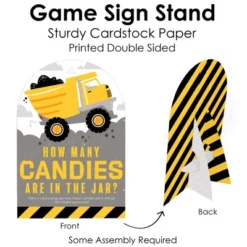 Big Dot Of Happiness Dig It - Construction Party Zone - How Many Candies Baby Shower Or Birthday Party Game - 1 Stand And 40 Cards Candy Guessing Game 8 Big Dot Of Happiness Dig It - Construction Party Zone - How Many Candies Baby Shower Or Birthday Party Game - 1 Stand And 40 Cards Candy Guessing Game -Aurora Party Sales GUEST c6751ea4 3d90 4008 acbc 162f4532383b