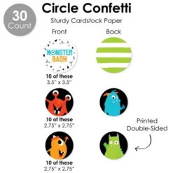 Big Dot Of Happiness Monster Bash - Little Monster Birthday Party Or Baby Shower Supplies Decoration Kit - Decor Galore Party Pack - 51 Pieces 11 Big Dot Of Happiness Monster Bash - Little Monster Birthday Party Or Baby Shower Supplies Decoration Kit - Decor Galore Party Pack - 51 Pieces -Aurora Party Sales GUEST c6a21e90 f9c9 41e5 b66d 1ec05960e7d0