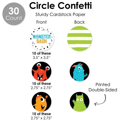 Big Dot Of Happiness Monster Bash - Little Monster Birthday Party Or Baby Shower Supplies Decoration Kit - Decor Galore Party Pack - 51 Pieces 6 Big Dot Of Happiness Monster Bash - Little Monster Birthday Party Or Baby Shower Supplies Decoration Kit - Decor Galore Party Pack - 51 Pieces - Image 6