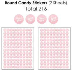Big Dot Of Happiness Pink Elegantly Simple - Guest Party Favors Candy Favor Sticker Kit - 304 Pieces -Aurora Party Sales GUEST c732e010 ab01 4a0f 8488 49468b77fb77
