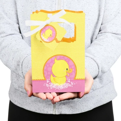 Big Dot Of Happiness Pink Ducky Duck - Girl Baby Shower Or Birthday Party Favor Boxes - Set Of 12 3 Big Dot Of Happiness Pink Ducky Duck - Girl Baby Shower Or Birthday Party Favor Boxes - Set Of 12 - Image 3