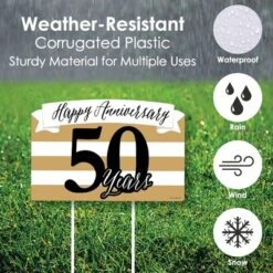 Big Dot Of Happiness We Still Do - 50th Wedding Anniversary - Anniversary Party Yard Sign Lawn Decorations-Happy Anniversary 50 Years Party Yardy Sign -Aurora Party Sales GUEST c87c1145 937d 4777 b8a6 8f059ff6388c