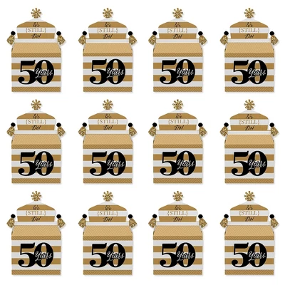 Big Dot Of Happiness We Still Do - 50th Wedding Anniversary - Treat Box Party Favors - Anniversary Party Goodie Gable Boxes - Set Of 12 3 Big Dot Of Happiness We Still Do - 50th Wedding Anniversary - Treat Box Party Favors - Anniversary Party Goodie Gable Boxes - Set Of 12 - Image 3