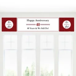 Big Dot Of Happiness We Still Do - 40th Wedding Anniversary Party Decorations Party Banner 7 Big Dot Of Happiness We Still Do - 40th Wedding Anniversary Party Decorations Party Banner -Aurora Party Sales GUEST c8db7c1f 79e4 45fa 82ca 27f9ffdd39ca