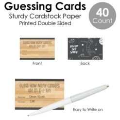 Big Dot Of Happiness Bump, Set, Spike - Volleyball - How Many Candies Baby Shower Or Birthday Party Game - 1 Stand And 40 Cards - Candy Guessing Game -Aurora Party Sales GUEST c9021e64 f0db 4a02 99d7 690612f2cbff