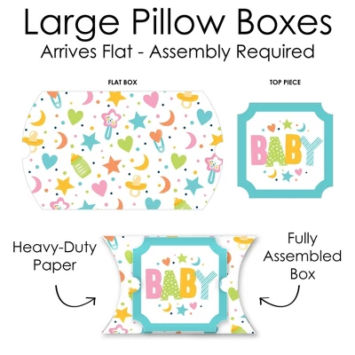 Big Dot Of Happiness Colorful Baby Shower - Favor Gift Boxes - Gender Neutral Party Large Pillow Boxes - Set Of 12 4 Big Dot Of Happiness Colorful Baby Shower - Favor Gift Boxes - Gender Neutral Party Large Pillow Boxes - Set Of 12 - Image 4