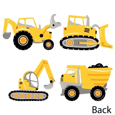 Big Dot Of Happiness Dig It - Construction Party Zone - Dump Truck Bulldozer Excavator Decor DIY Baby Shower Or Birthday Party Essentials - Set Of 20 2 Big Dot Of Happiness Dig It - Construction Party Zone - Dump Truck Bulldozer Excavator Decor DIY Baby Shower Or Birthday Party Essentials - Set Of 20 - Image 2