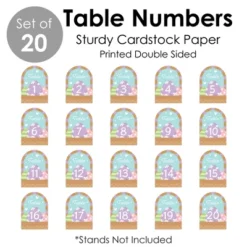 Big Dot Of Happiness Spring Easter Bunny - Happy Easter Party Double-Sided 5 X 7 Inches Cards - Table Numbers - 1-20 -Aurora Party Sales GUEST c9c61fed 65b5 4691 b88d b712e9e08000