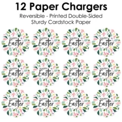 Big Dot Of Happiness Religious Easter - Christian Holiday Party Round Table Decorations - Paper Chargers - Place Setting For 12 -Aurora Party Sales GUEST c9cf8840 c63b 410d 8582 f1d7fd25cbee