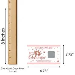 Big Dot Of Happiness 1st Birthday Little Miss Onederful - Girl First Birthday Party Game Scratch Off Cards - 22 Count -Aurora Party Sales GUEST c9e70f36 9889 41b9 8f9e 22dfa6603df0