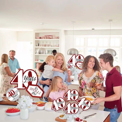 Big Dot Of Happiness We Still Do - 40th Wedding Anniversary - Anniversary Party Centerpiece Sticks - Showstopper Table Toppers - 35 Pieces 3 Big Dot Of Happiness We Still Do - 40th Wedding Anniversary - Anniversary Party Centerpiece Sticks - Showstopper Table Toppers - 35 Pieces - Image 3