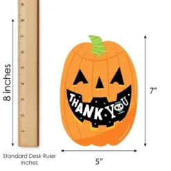 Big Dot Of Happiness Jack-O'-Lantern Halloween - Shaped Thank You Cards - Kids Halloween Party Thank You Note Cards With Envelopes - Set Of 12 -Aurora Party Sales GUEST cb55073b a879 4637 8069 a09a2e9f0acb