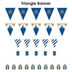 Big Dot Of Happiness Royal Prince Charming - DIY Baby Shower Or Birthday Party Pennant Garland Decoration - Triangle Banner - 30 Pieces 10 Big Dot Of Happiness Royal Prince Charming - DIY Baby Shower Or Birthday Party Pennant Garland Decoration - Triangle Banner - 30 Pieces -Aurora Party Sales GUEST cbb3bc85 4e6e 444c b309 05d3c0f049e7