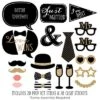 Big Dot Of Happiness Mr. And Mr. - Gold - Gay Wedding Photo Booth Props Kit - 20 Count