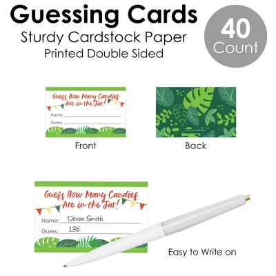 Big Dot Of Happiness Jungle Party Animals - How Many Candies Safari Zoo Animal Birthday Party Or Baby Shower Candy Guessing Game 4 Big Dot Of Happiness Jungle Party Animals - How Many Candies Safari Zoo Animal Birthday Party Or Baby Shower Candy Guessing Game - Image 4