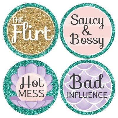 Big Dot Of Happiness Trading The Tail For A Veil - Mermaid Bachelorette Party Or Bridal Shower Name Tags - Party Badges Sticker Set Of 12 4 Big Dot Of Happiness Trading The Tail For A Veil - Mermaid Bachelorette Party Or Bridal Shower Name Tags - Party Badges Sticker Set Of 12 - Image 4