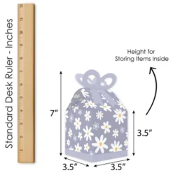 Big Dot Of Happiness Purple Daisy Flowers - Square Favor Gift Boxes - Floral Party Bow Boxes - Set Of 12 -Aurora Party Sales GUEST ce7e482e 52f3 47be 877f b44668617cc9