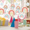 Big Dot Of Happiness Hello Rainbow - Boho Baby Shower And Birthday Party Hanging Decor - Party Decoration Swirls - Set Of 40