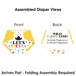 Big Dot Of Happiness Let's Fiesta - Baby Shower Conversation Starter - 2-in-1 Dirty Diaper Game - Set Of 24 -Aurora Party Sales GUEST d09e29d1 d5d4 4717 86fe 2251ca50080d