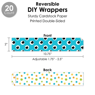 Big Dot Of Happiness Monster Bash - Little Monster Birthday Party Or Baby Shower Favors And Cupcake Kit - Fabulous Favor Party Pack - 100 Pieces 2 Big Dot Of Happiness Monster Bash - Little Monster Birthday Party Or Baby Shower Favors And Cupcake Kit - Fabulous Favor Party Pack - 100 Pieces - Image 2