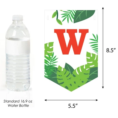 Big Dot Of Happiness Jungle Party Animals - Safari Zoo Animal Baby Shower Bunting Banner - Party Decorations - Welcome Baby 2 Big Dot Of Happiness Jungle Party Animals - Safari Zoo Animal Baby Shower Bunting Banner - Party Decorations - Welcome Baby - Image 2