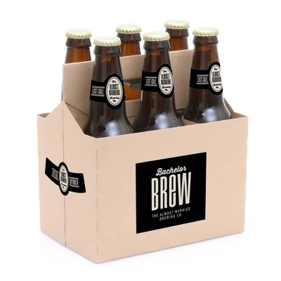 Big Dot Of Happiness Bachelor Brew - Bachelor Party Decorations For Men - 6 Beer Bottle Label Stickers And 1 Carrier 1 Big Dot Of Happiness Bachelor Brew - Bachelor Party Decorations For Men - 6 Beer Bottle Label Stickers And 1 Carrier