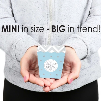 Big Dot Of Happiness Winter Wonderland - Party Mini Favor Boxes - Snowflake Holiday Party And Winter Wedding Treat Candy Boxes - Set Of 12 3 Big Dot Of Happiness Winter Wonderland - Party Mini Favor Boxes - Snowflake Holiday Party And Winter Wedding Treat Candy Boxes - Set Of 12 - Image 3