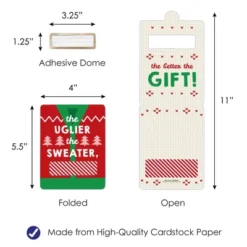 Big Dot Of Happiness Ugly Sweater - DIY Assorted Holiday And Christmas Party Cash Holder Gift - Funny Money Cards - Set Of 6 -Aurora Party Sales GUEST d171905a 4f88 461a b974 eae6d94d7fb4