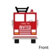 Big Dot Of Happiness Fired Up Fire Truck - Shaped Fill-in Invites - Firetruck Baby Shower Or Birthday Party Invite Cards With Envelopes - Set Of 12