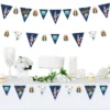 Big Dot Of Happiness Blast Off To Outer Space - DIY Rocket Ship Baby Shower Or Birthday Party Pennant Garland Decoration - Triangle Banner - 30 Pieces