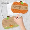 Big Dot Of Happiness Pumpkin Patch - Shaped Fill-in Invitations - Fall, Halloween Or Thanksgiving Party Invitation Cards With Envelopes - Set Of 12