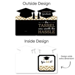 Big Dot Of Happiness Gold - Tassel Worth The Hassle - Graduation Congratulations Giant Greeting Card - Big Shaped Jumborific Card -Aurora Party Sales GUEST d2b82576 5695 4c8c 9a65 b30470fbac82